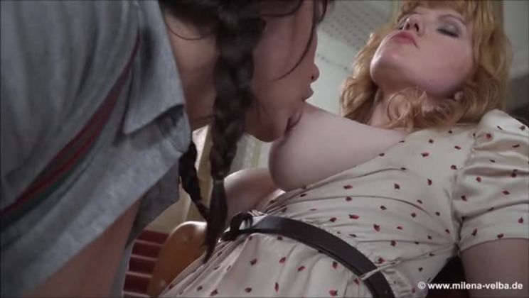 Busty Lesbian Teasing - Teasing busty mature woman in amazing lesbian porn video